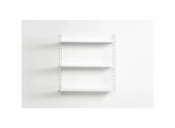 Wandrek Tomado 70x21x68cm - staal - wit- Wandrekken|Wandrekken