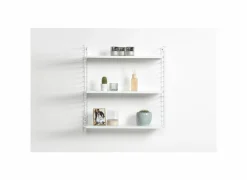 Wandrek Tomado 70x21x68cm - staal - wit- Wandrekken|Wandrekken