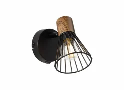 Brilliant Wandlamp|Wandspot Manama zwart 18W E14