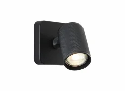 Brilliant Wandspots|Wandspot Marty zand zwart 5W GU10