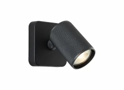 Brilliant Wandspots|Wandspot Marty zand zwart 5W GU10