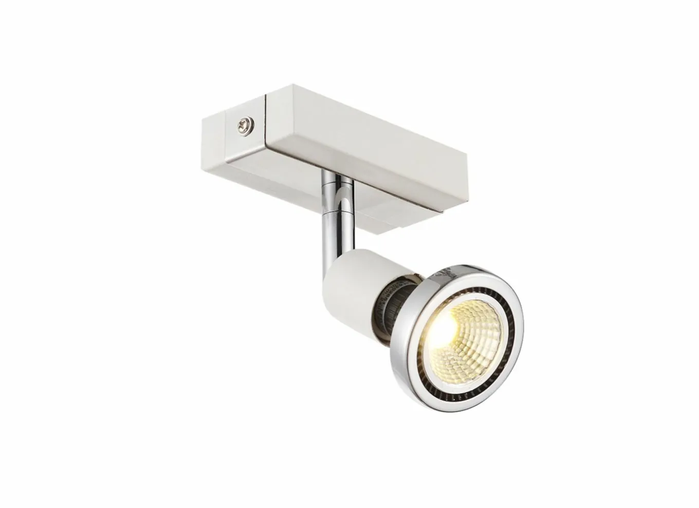 Wandspots|Opbouwspots|Wandspot wit chroom 5W GU10