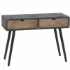Wandtafel Esperanto 100x42x72cm - den massief & decor - naturel/zwart- Wandtafels|Wandtafels