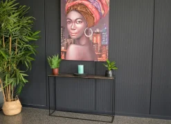 Wandtafel Steam 119x30cm - aluminium & ijzer - antique brass- Wandtafels|Wandtafels