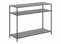 Wandtafel 100x35cm - decor & metaal - ash grey & zwart- Wandtafels|Wandtafels