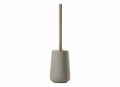 Wc-Borstels|Wc-borstel Ø10x37cm - keramiek & kunststof - taupe