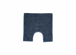 Wc-mat Indiana Shape 50x50cm - chenille - blauw- Wc-Matten|Wc-Matten