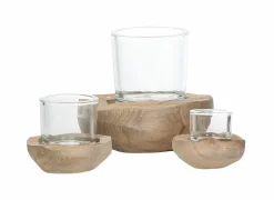 Windlicht H18cm- Kaars & Houder