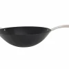 Cosy & Trendy Wokpan Fusion Pro Ø36cm - koolstofstaal - zwart & zilver- Wokpannen