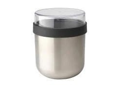 Brabantia Lunchboxen|Yoghurtbeker Make&Take 0,5L - staal - dark grey