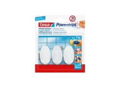 tesa Wandkapstokken|Wandkapstokken|Zelfklevende wandhaak 1kg, 3 stuks