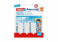 tesa Zelfklevende wandhaak 1kg, 3 stuks- Wandkapstokken|Wandkapstokken
