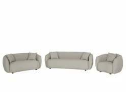 Zetels|Zetel Aegea 1-zit - stof - lichtgrijs