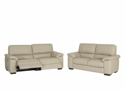 Zetels|Zetel Aventi 2,5+2-zit - leder - grijs met relax