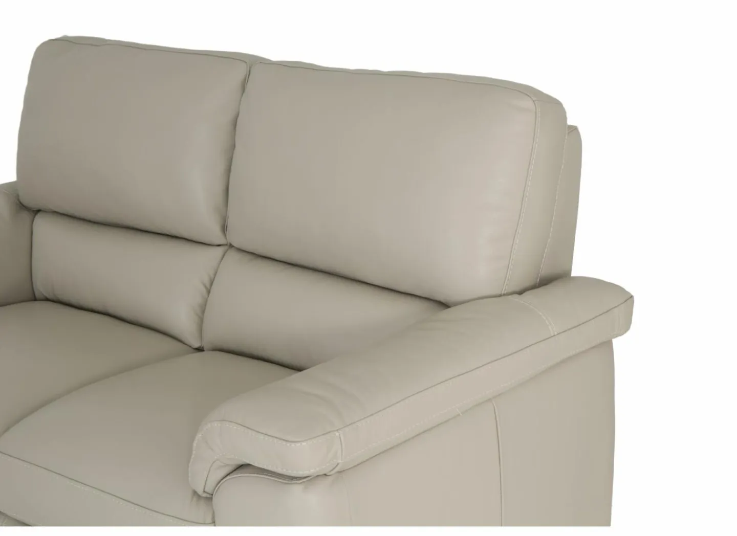 Zetel Aventi 2,5+2+1-zit - leder - grijs- Zetels