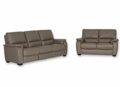 Zetel Barbiero 3+2-zit - leder - elephant taupe- Zetels