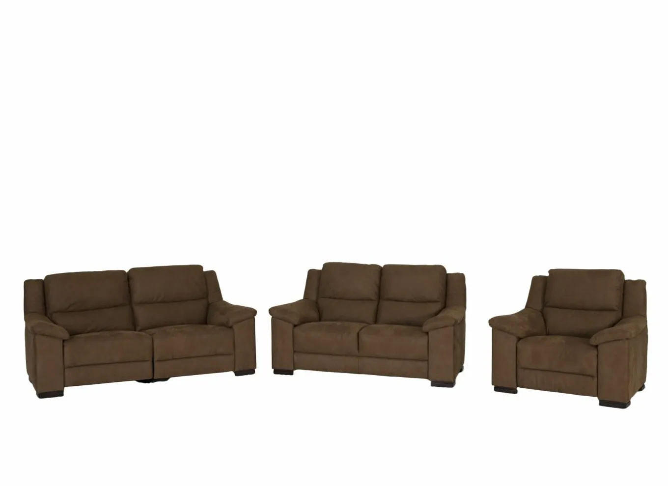 Zetels|Zetel Berry 3+2+1-zit - stof - cognac