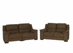 Zetel Berry 3+2-zit - stof - cognac met relax- Zetels