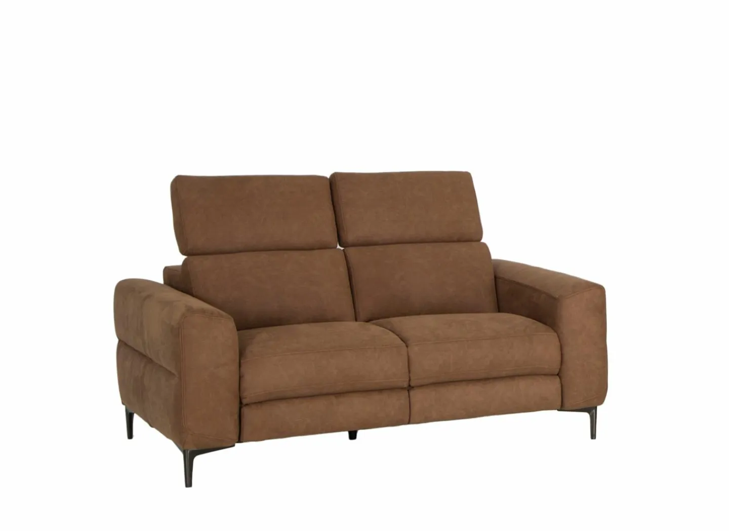 Zetel Blake 2-zit - stof - cognac met manueel verstelbare hoofdsteunen- Zetels|2-Zits Zetels