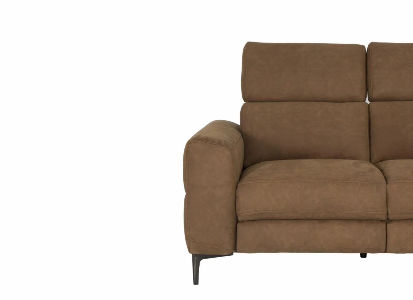 Zetel Blake 2-zit - stof - cognac met manueel verstelbare hoofdsteunen- Zetels|2-Zits Zetels