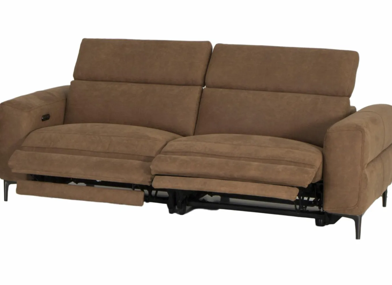 Zetels|Zetel Blake 3-zit - stof - cognac met relax