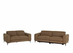 Zetels|Zetel Blake 3+2-zit - stof - cognac met relax