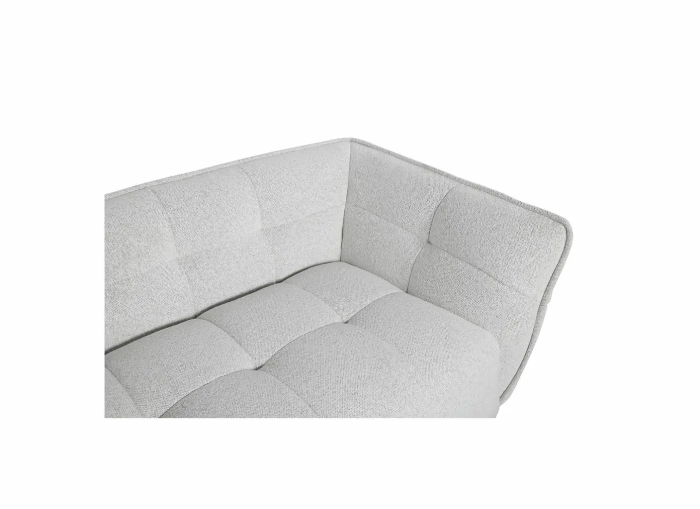 2-Zits Zetels|Zetels|Zetel Bowie 2-zit - stof - grijs & wit