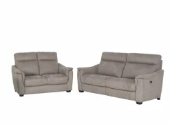 Zetel Centanni 2,5+2-zit - stof - grijs met relax- Zetels