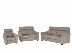 Zetels|Zetel Centanni 2,5+2+1-zit - stof - grijs met relax