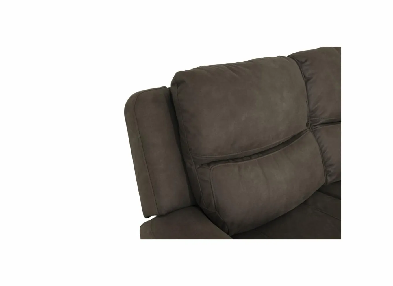 Zetels|Zetel Cluny 2-zit - stof - bruingrijs met relax