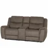 Zetel Cluny 2-zit - stof - bruingrijs met relax- Zetels