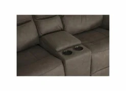 Zetel Cluny 2-zit - stof - bruingrijs met relax- Zetels