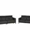 Zetel Dervaux 3+2-zit - stof - antraciet met relax- Zetels