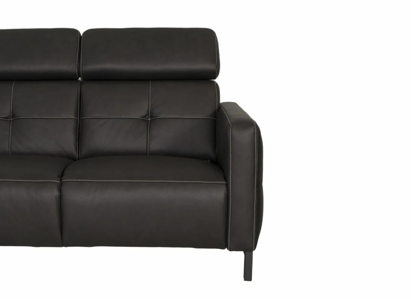 Zetels|Zetel Dervaux 3+2-zit - stof - antraciet met relax