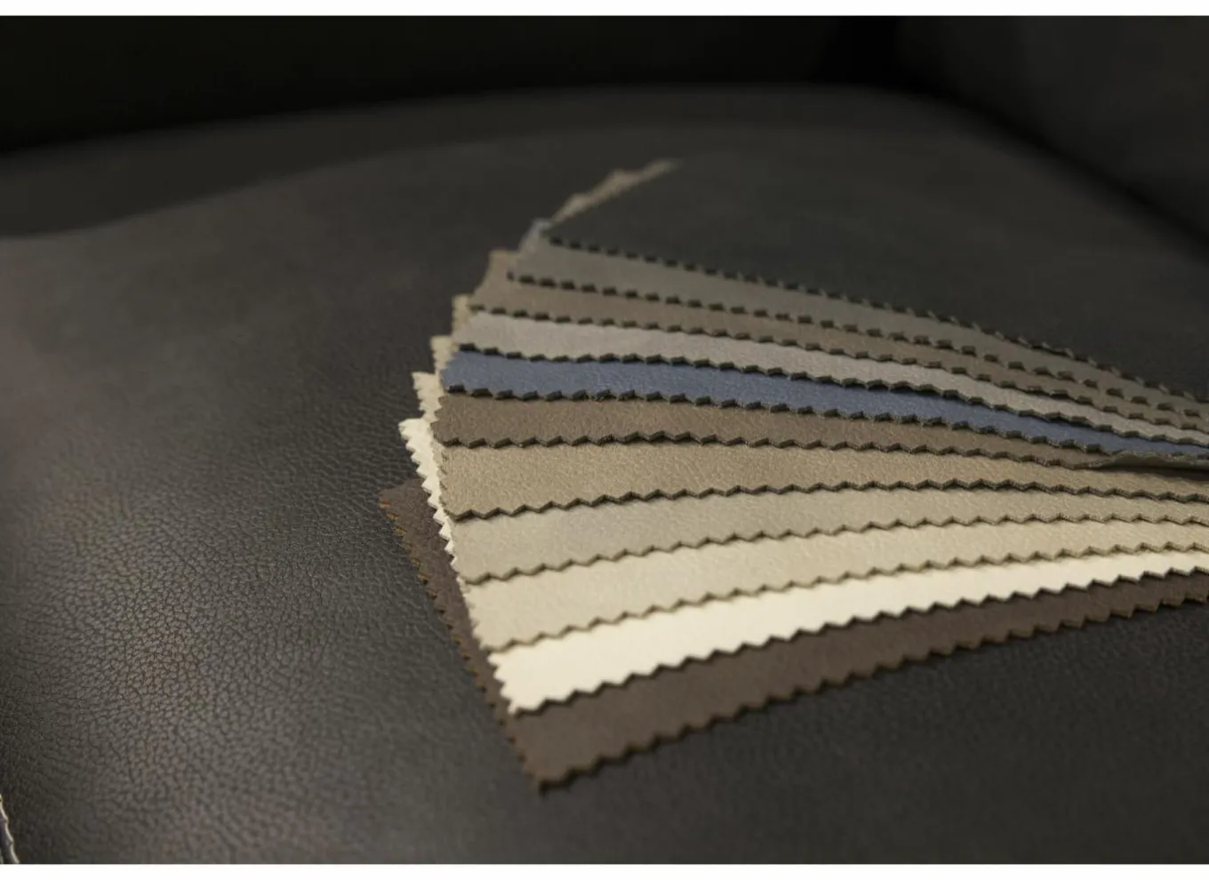 Zetels|Zetel Dervaux 3+2+1-zit - stof - antraciet met relax