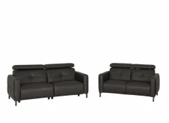 Zetel Dervaux 3+2-zit - stof - antraciet- Zetels