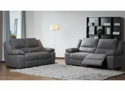 Zetels|Zetel Elle 3+2-zit - stof - bruin