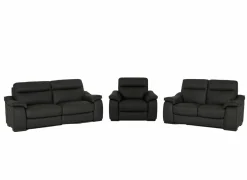 Zetel Final 2,5+2+1-zit - leder - shalegrey- Zetels