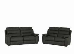 Zetels|Zetel Folk 2,5+2-zit - leder - antraciet