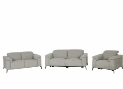 Zetel Funk 3+2+1-zit - stof - grijs met relax- Zetels