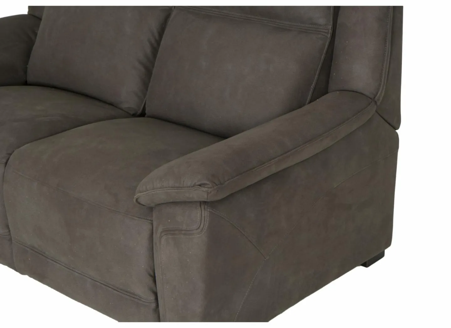 Zetel Globe 3+2+1-zit - stof - bruingrijs met relax- Zetels