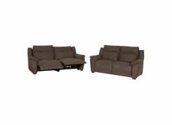 Zetels|Zetel Globe 3+2-zit - stof - bruingrijs met 2 relaxen