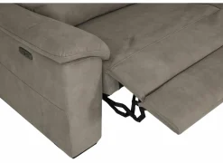 Zetel Grande 3-zit - stof - silver grey met relax- 3-Zits Zetels|Zetels