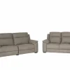 Zetels|Zetel Grande 3+2-zit - stof - silver grey met relax