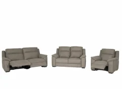 Zetels|Zetel Grande 3+2+1-zit - stof - silver grey met relax