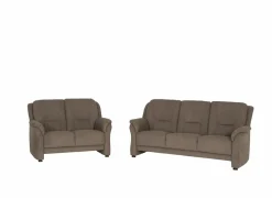 Zetels|Zetel Marente 3+2-zit - stof - bruin