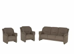 Zetel Marente 3+1+1-zit - stof - bruin- Zetels