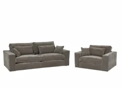 Zetels|Zetel Marlon 3+1-zit - stof - bruin