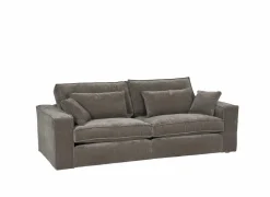 Zetel Marlon 3-zit - stof - bruin- 3-Zits Zetels|Zetels