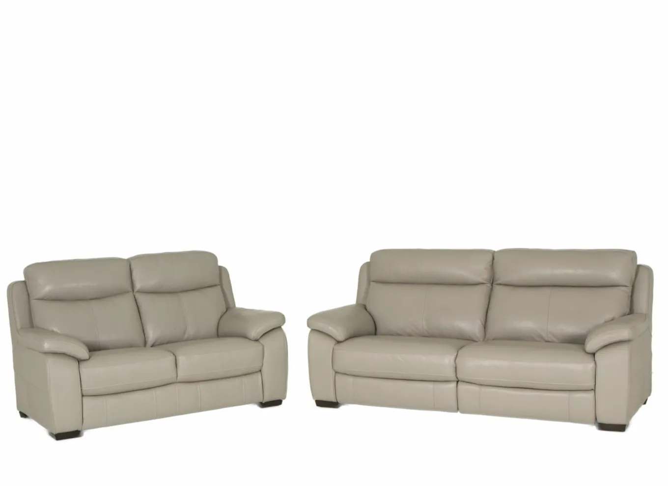 Zetels|Zetel Mohawk 2,5+2-zit - leder - grijs met relax